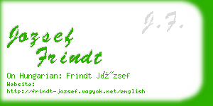 jozsef frindt business card